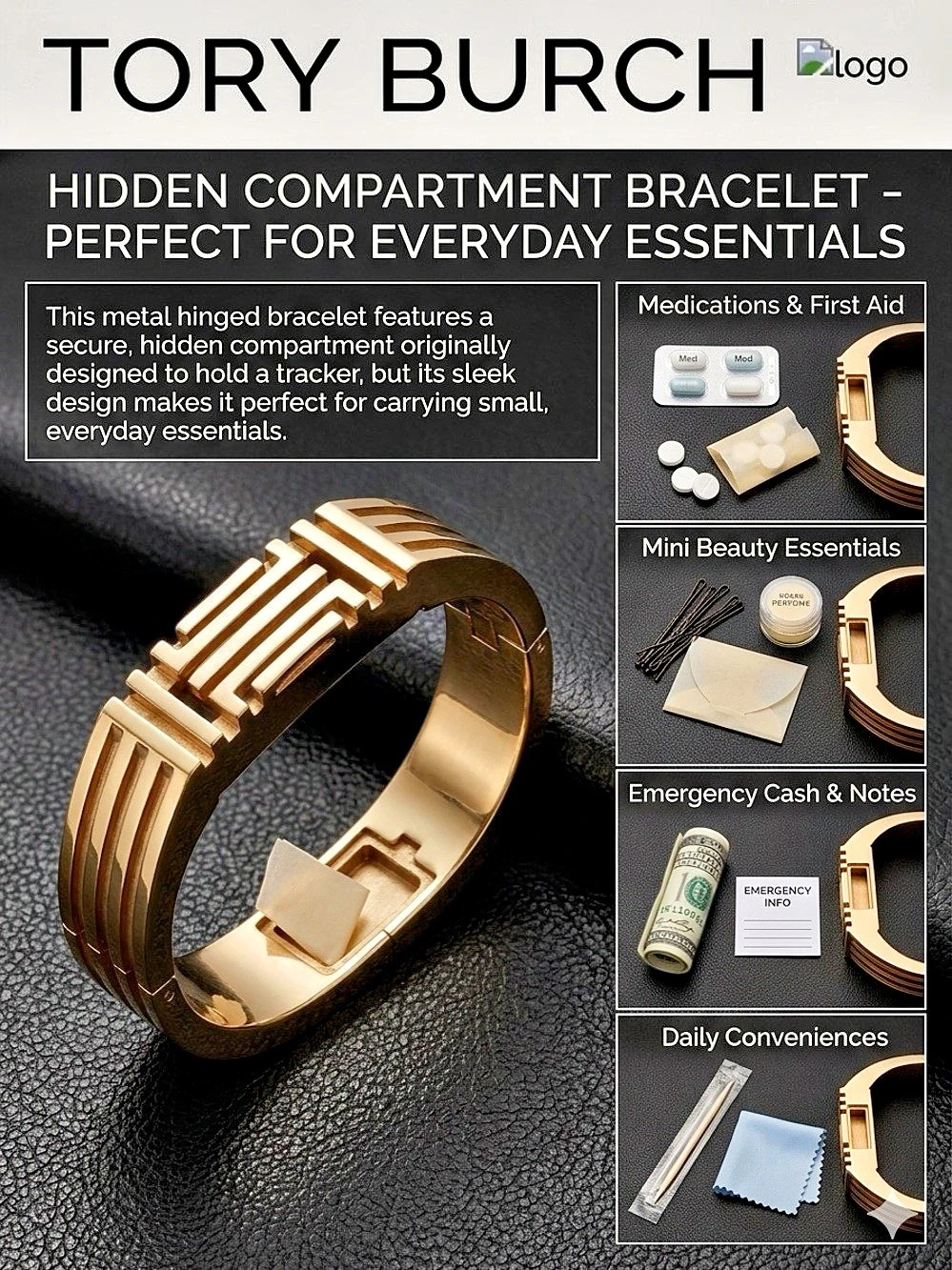 Tory Burch  Bracelet Gold Bracelet
Has many uses